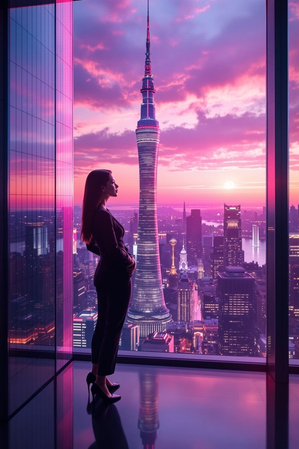短剧《重生之商业女王》竖屏海报